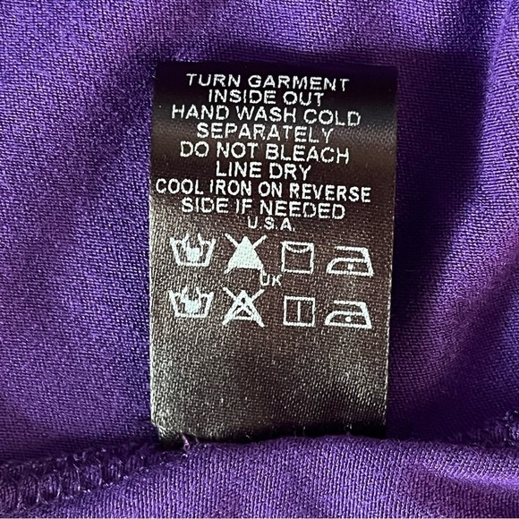 Anthony Original Womens 2 Piece Tank Top Pants Set Shark Bite Hem Purple 2X - Picture 14 of 14